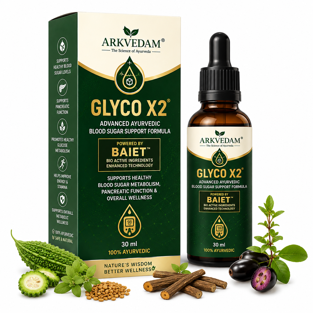 Glyco X2 – Advanced Ayurvedic Blood Sugar Support Drops