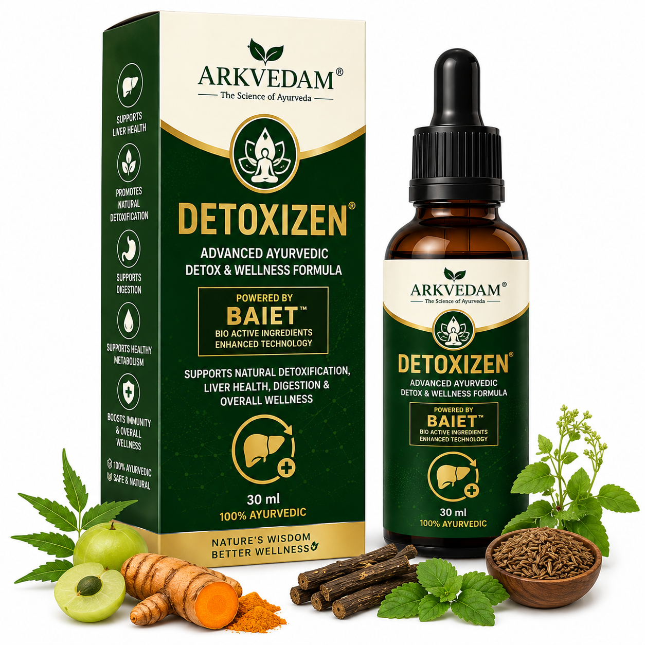 Detoxizen – Advanced Ayurvedic Detox Support Drops